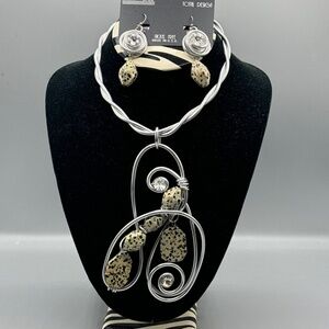 Jeff Lieb Total Design necklace and earrings